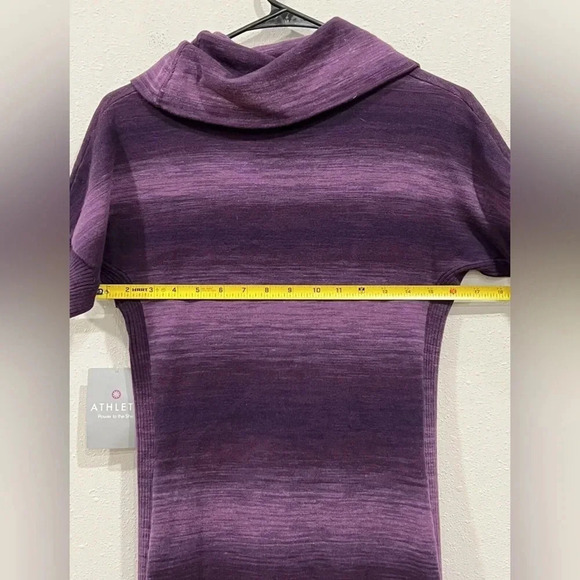 Athleta Purple Space Dye Zuninspr Cowl Neck Dress Size XS - Picture 3 of 8